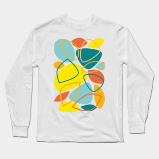 Colorful Mid Century Modern Abstract 23 Long Sleeve T-Shirt